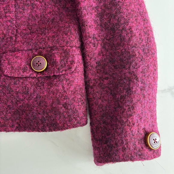 Jones New York Fuchsia Wool Blend Blazer Purple Pink Sz 12 - Picture 4 of 12
